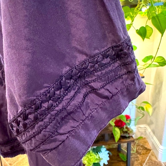 Lucky Brand Plum Embroidered Top - Picture 5 of 10